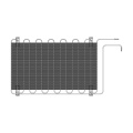 Evaporator - 2427044074 Condenser 568x1320mm [Electrolux Aeg]